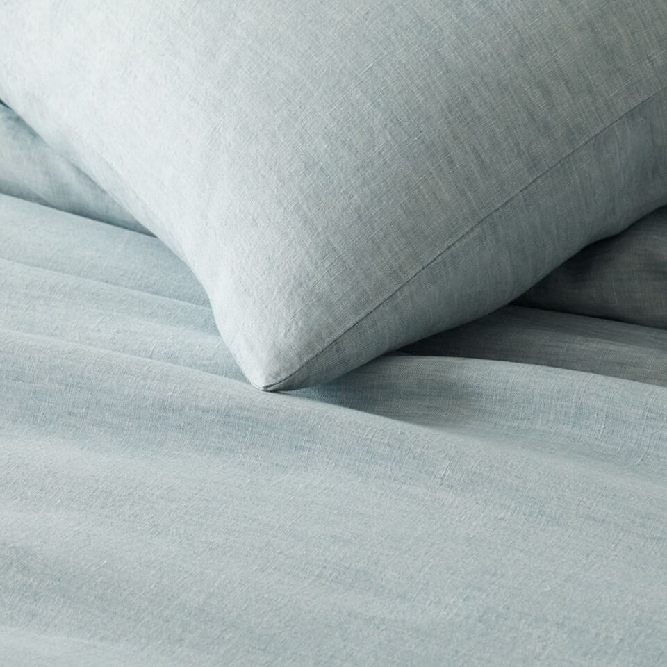 European Flax Linen Quilt Cover & Pillowcases West Elm UK